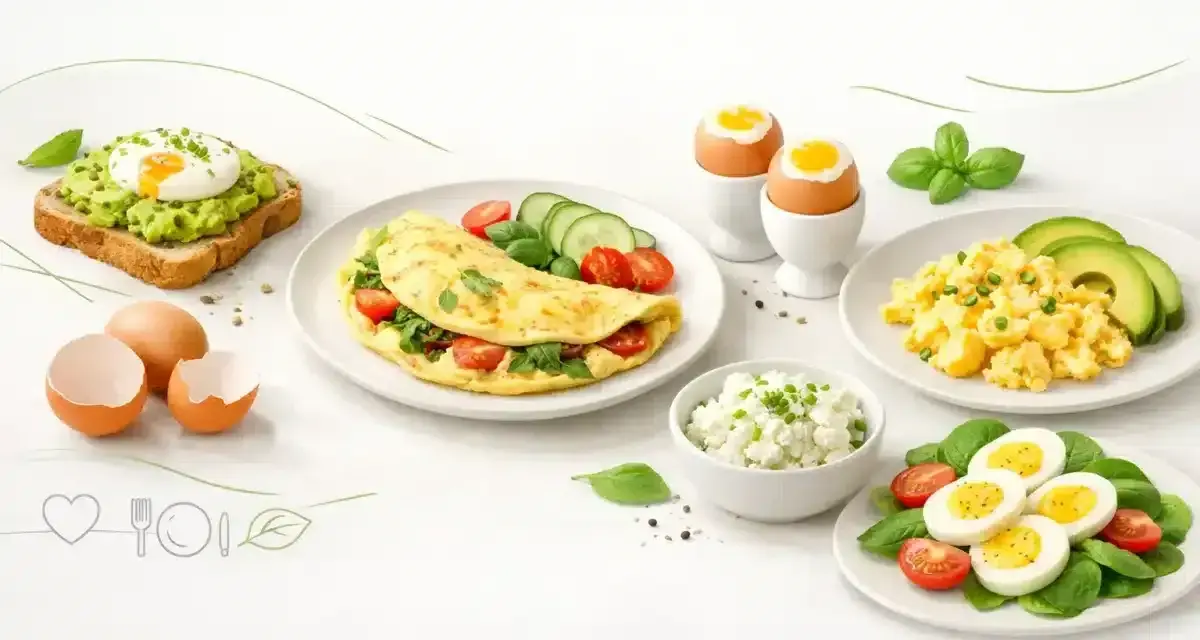 Pyszne jajka po treningu: omlet, jajecznica, jajka na twardo i sadzone na awokado. Idealne śniadanie dla sportowca.